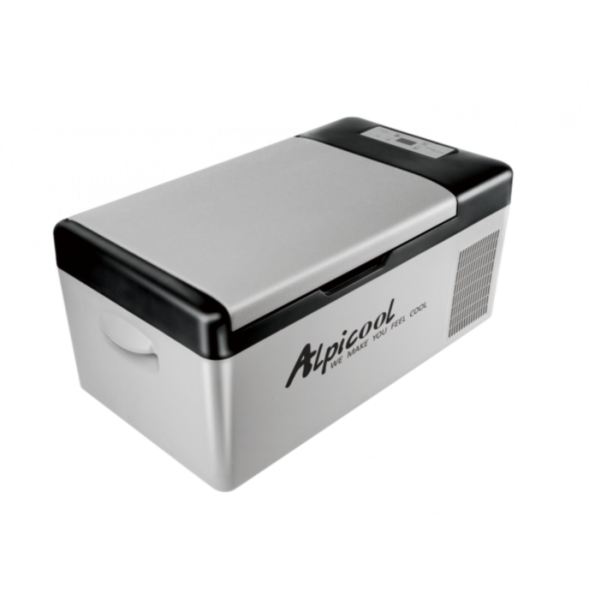 Автохолодильник компрессорный Alpicool 15л 12V/24V220V  (2 положения открывания крышки, ручка магнит