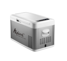 Автохолодильник компрессорный Alpicool 18л 12V/24V220V  (двухкамерный, металл. корпус)