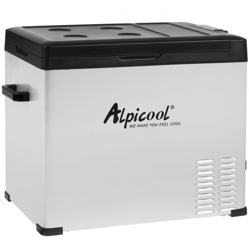 Автохолодильник компрессорный Alpicool 50л 12V/24V220V   (2 положения открывания крышки, ручка магни