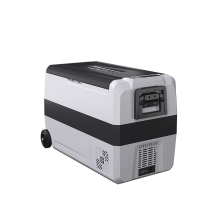 Автохолодильник компрессорный Alpicool 50л 12V/24V220V  (двухкамерный, складная ручка и колеса)