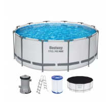 Bestway Бассейн каркасный круглый 9150 л с фильтр-насосом, Steel Pro Max