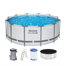 Bestway Бассейн каркасный круглый 9150 л с фильтр-насосом, Steel Pro Max