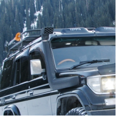 Шноркель Toyota Land Cruiser 70,71,73,75,78 и 79 с широким передом