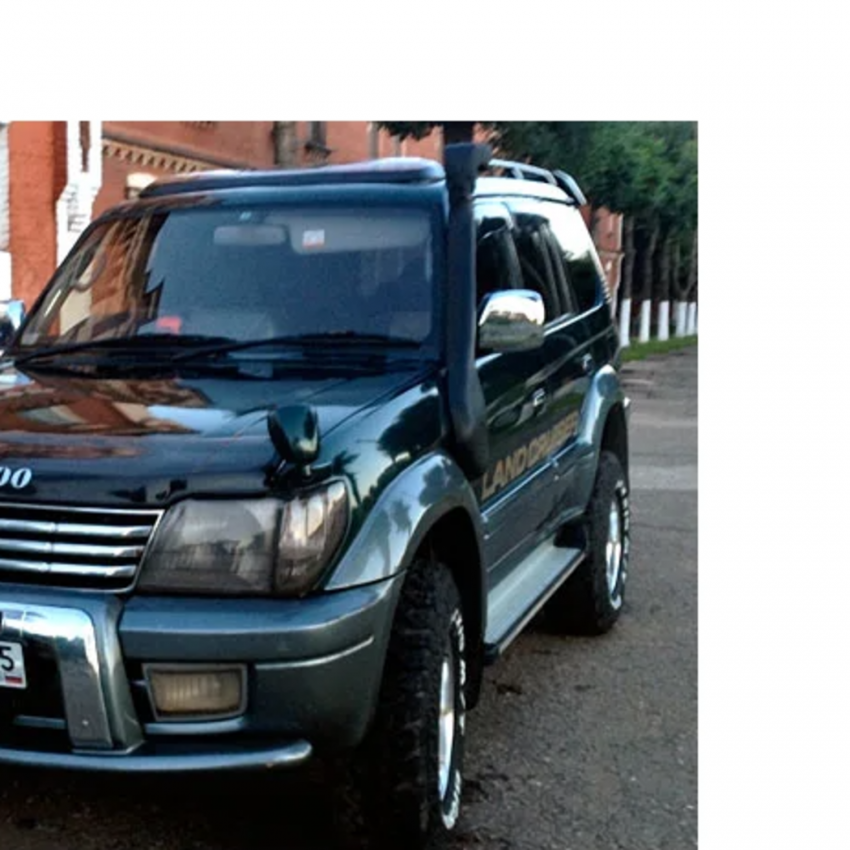 Шноркель Toyota Land Cruiser Prado 90 дизельный 1KZ-TE (ГОФРА 80)