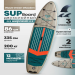 Надувная доска для SUP (САП) серфинга 335*86*15 UWITHME Green Wooden